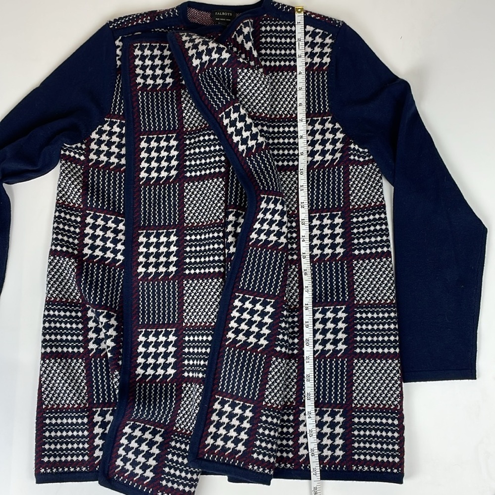 Talbots Open Front Merino Wool Cardigan - Picture 10 of 10